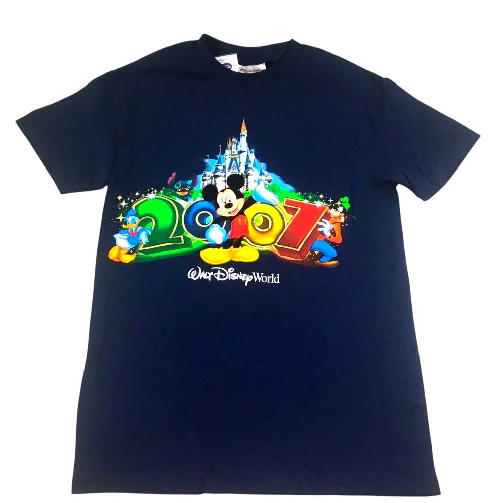 Mickey Donald Goofy Walt Disney World 2007 T-Shirt Castle S